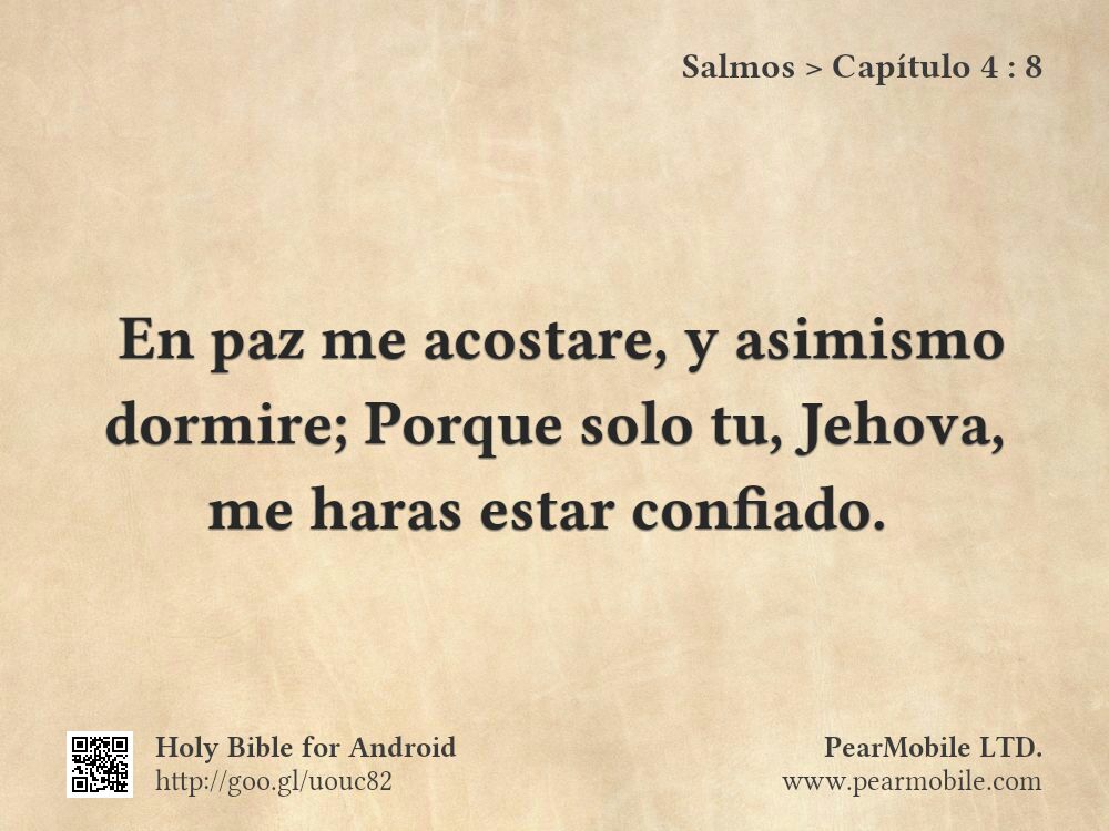 Salmos, Capítulo 4:8
